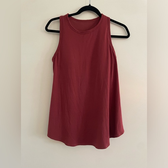 SheBird Freedom Racerback Tank Built In Bra Top Dark Cherry Modal Small Medium 3 - Picture 2 of 11